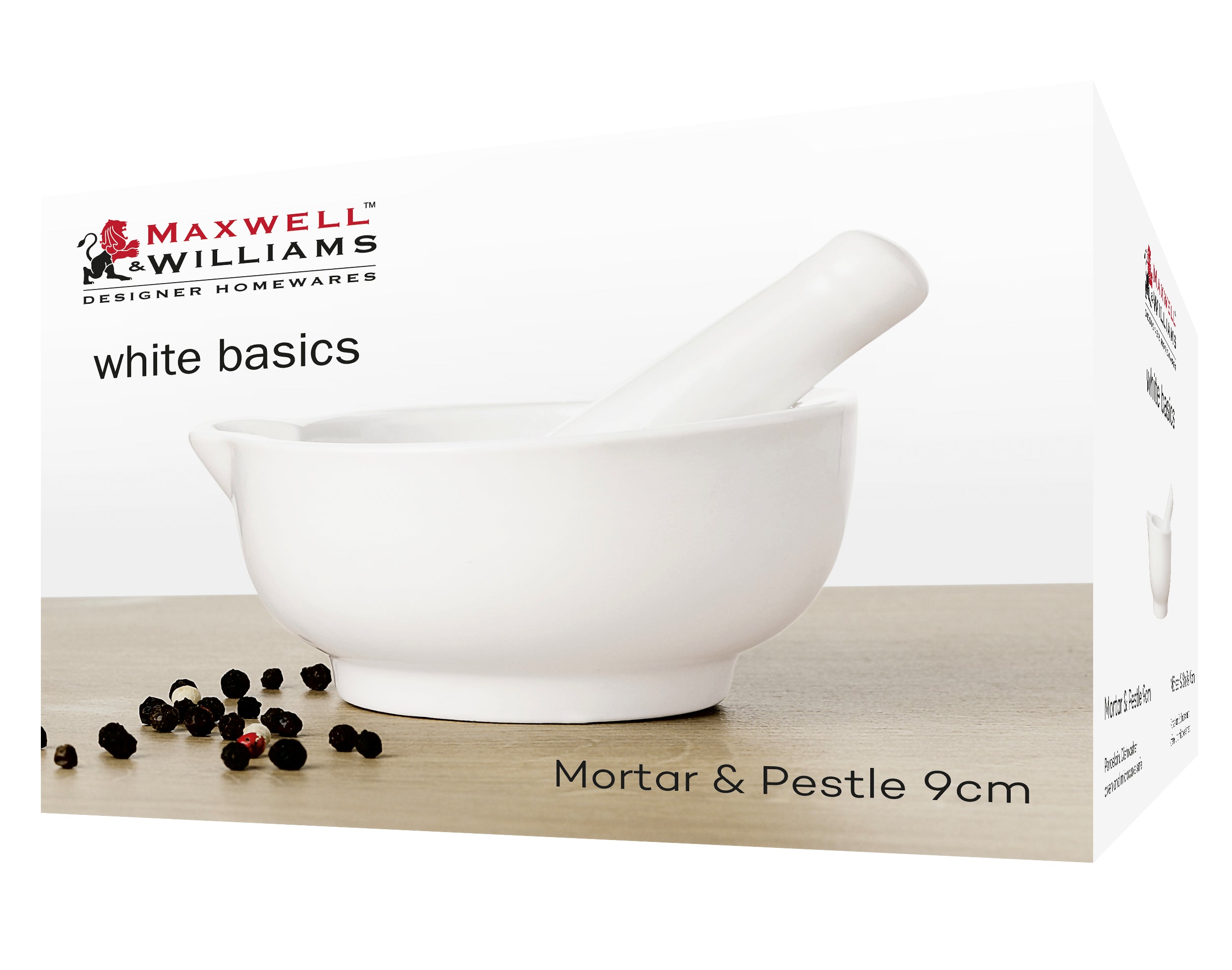 WHITE BASICS MORTER & PESTLE 9CM – Maxwell & Williams Canada