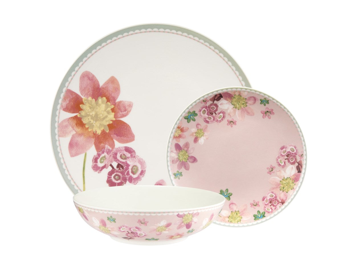 DINNER SET PRIMULA PNK(12PC)