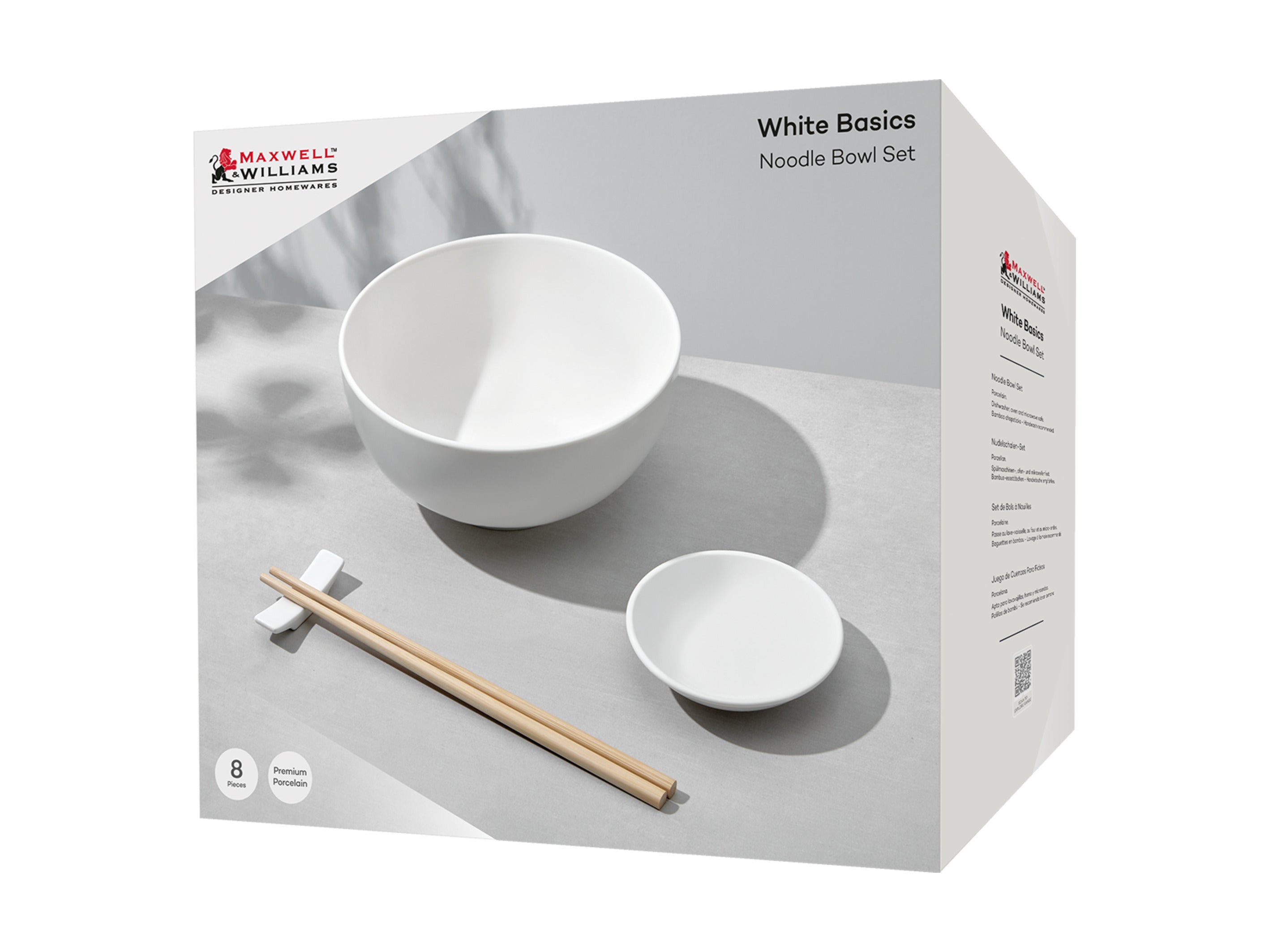 WHITE BASICS NOODLE BOWL SET (10PC)