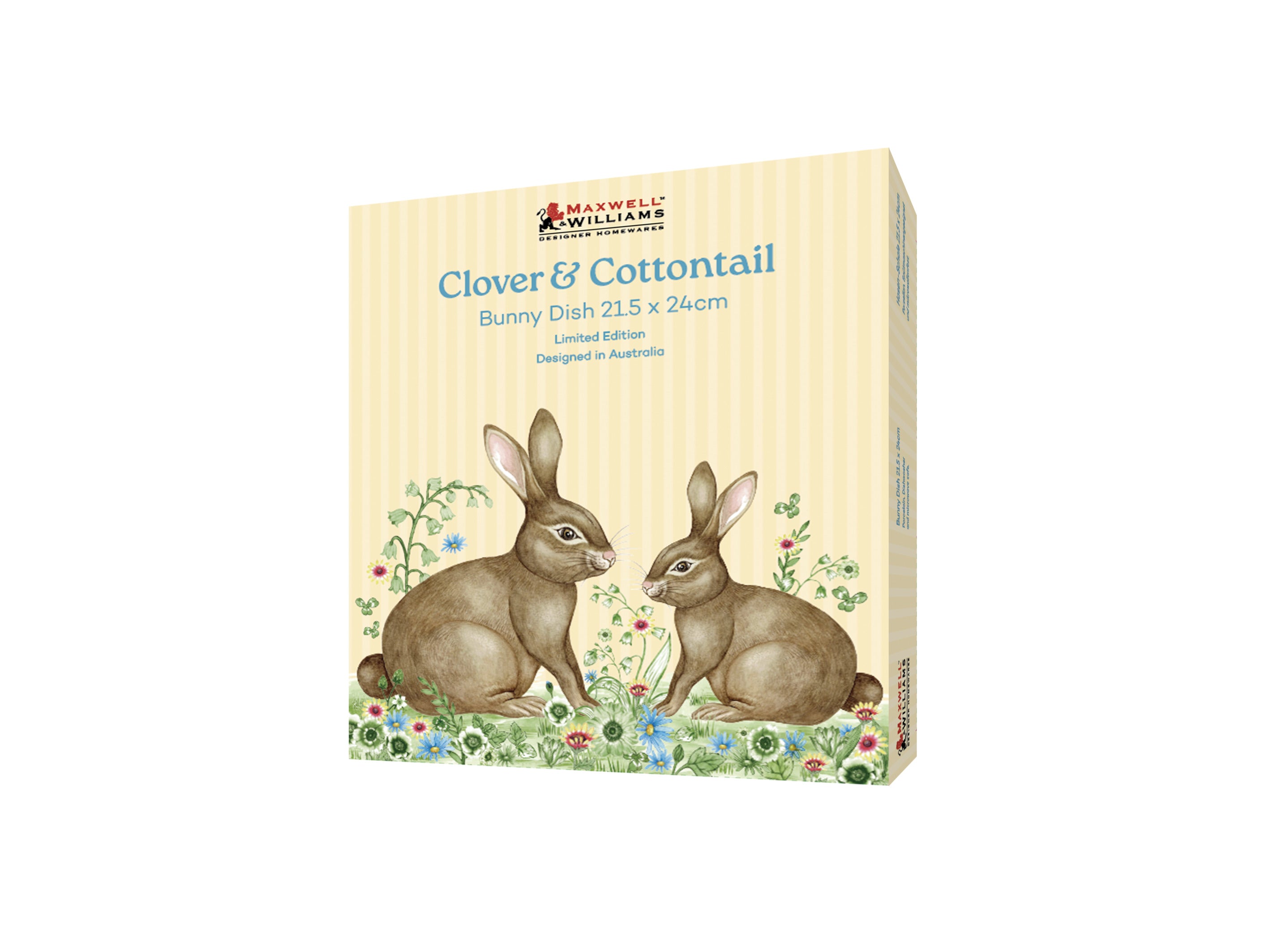 EASTER DISH BUNNY 21.5X24CM