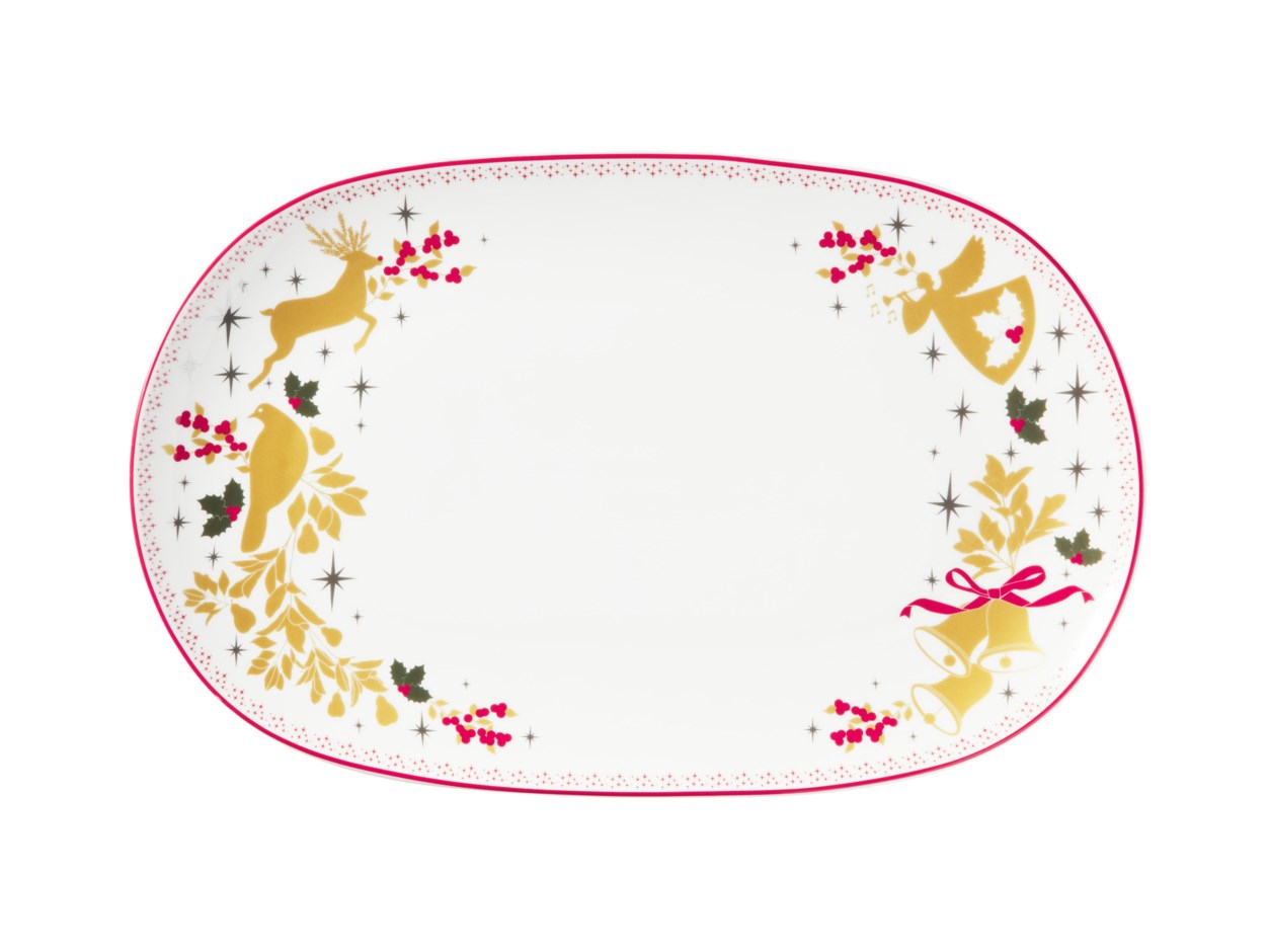 PLATTER WXMAS 36X23CM 