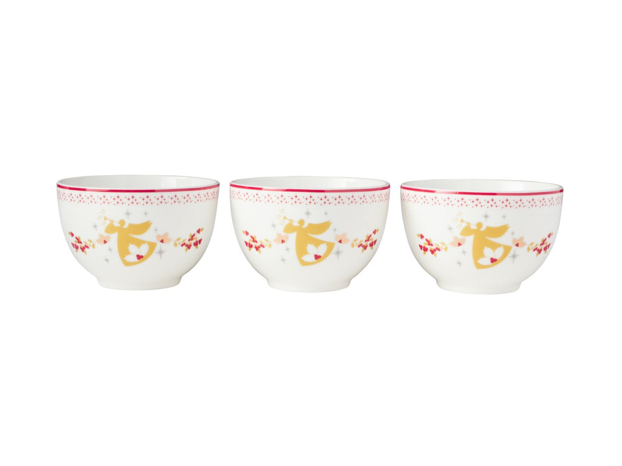 BOWLS WXMAS 10CM(SET3)