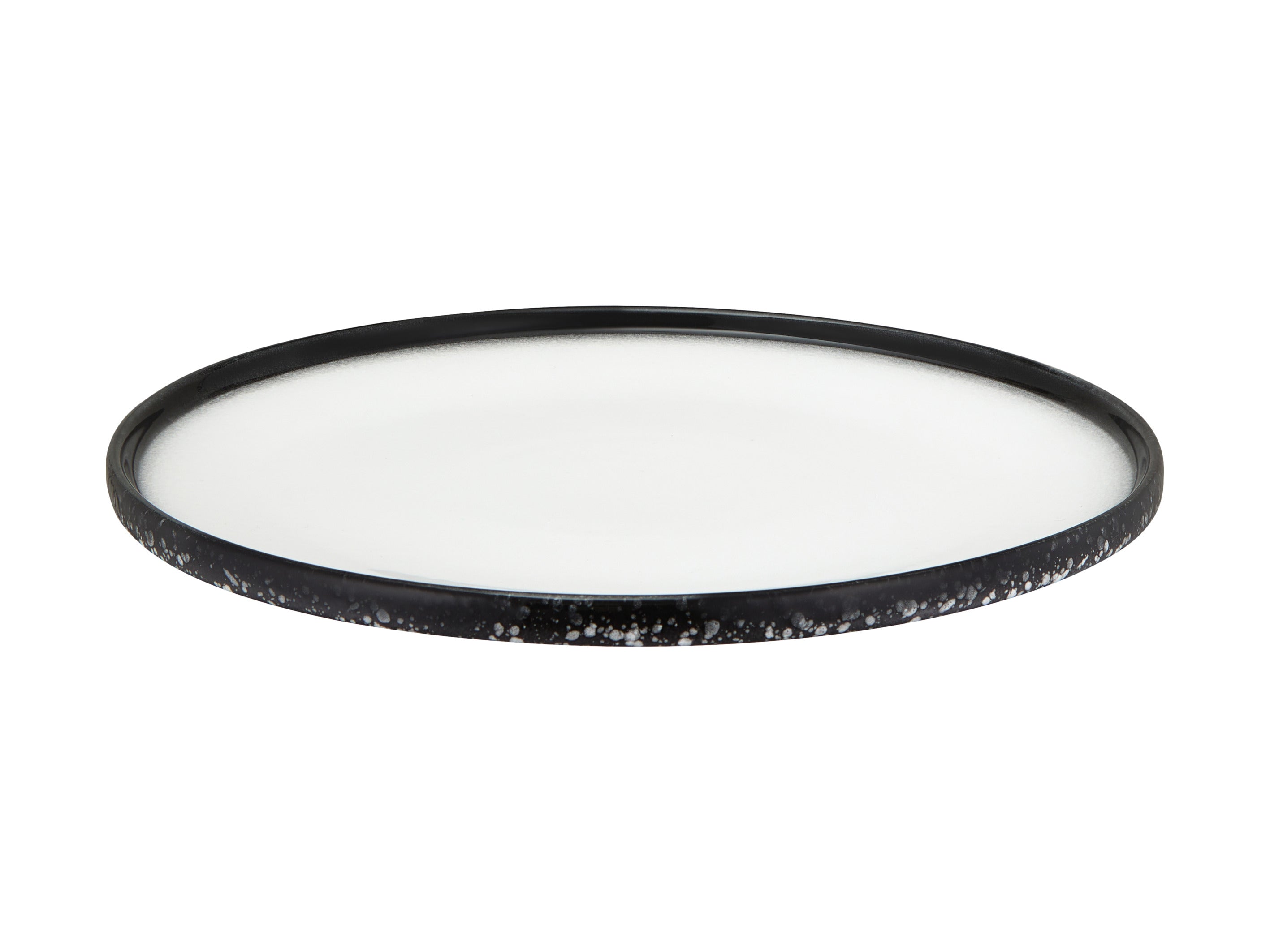CAVIAR GRANITE RIM PLATE 28CM