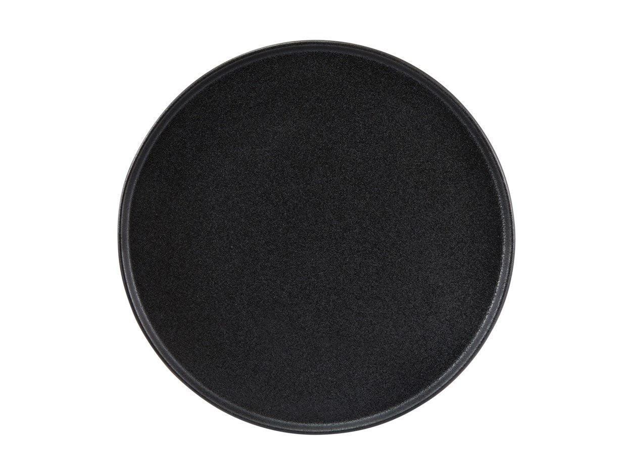 PLATE RIM CAV BLK 28CM