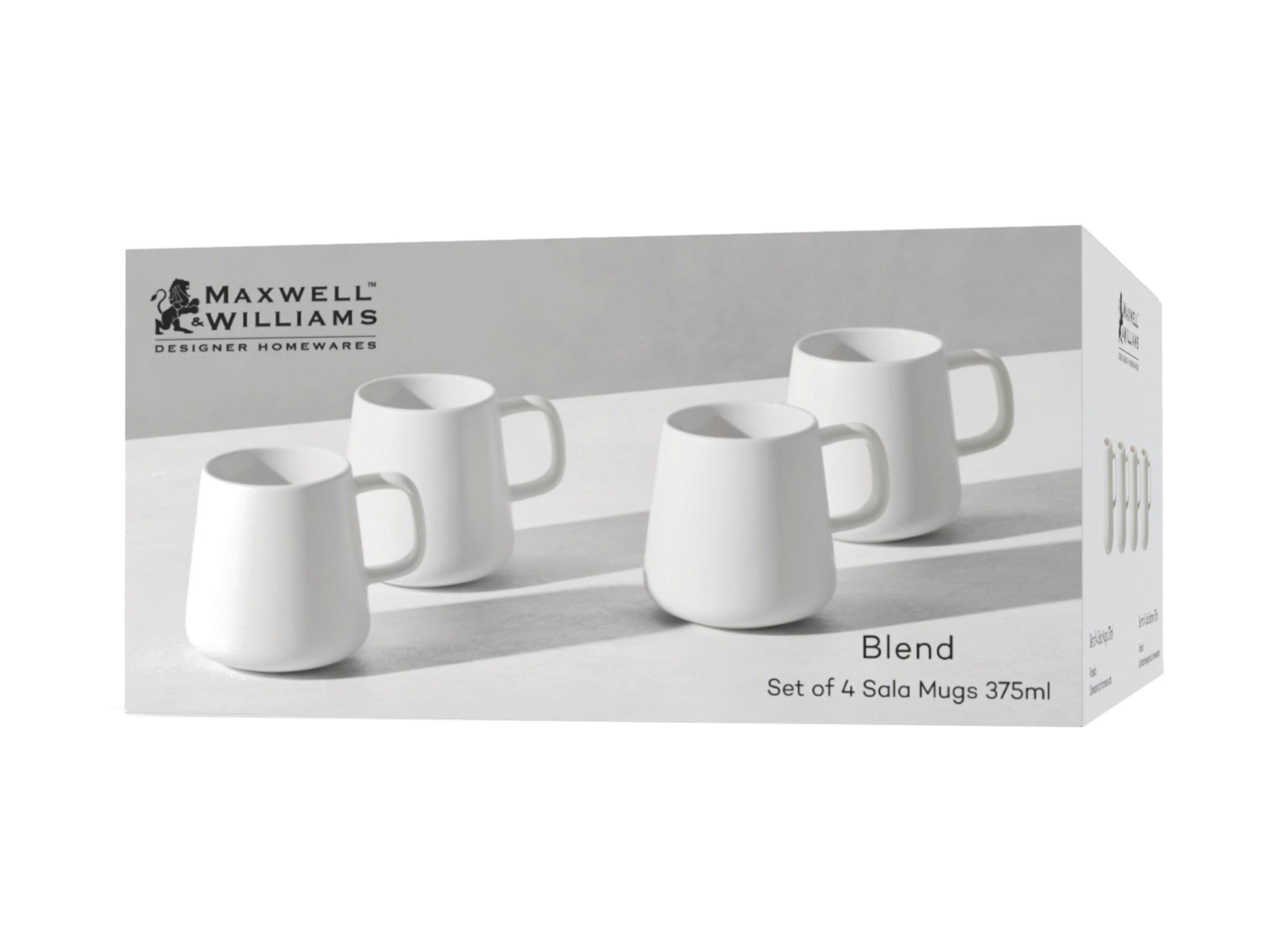 BLEND SALA WHITE MUG 375ML SET 4 – Maxwell & Williams Canada