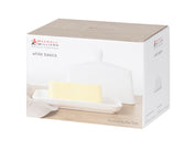 WHITE BASICS BUTTER DISH