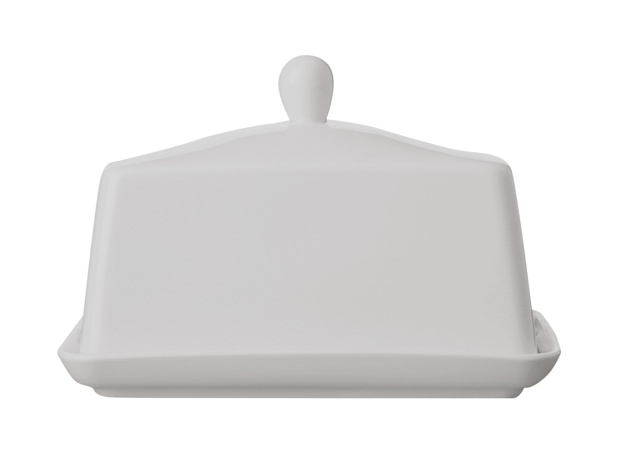 BUTTER DISH WHITE