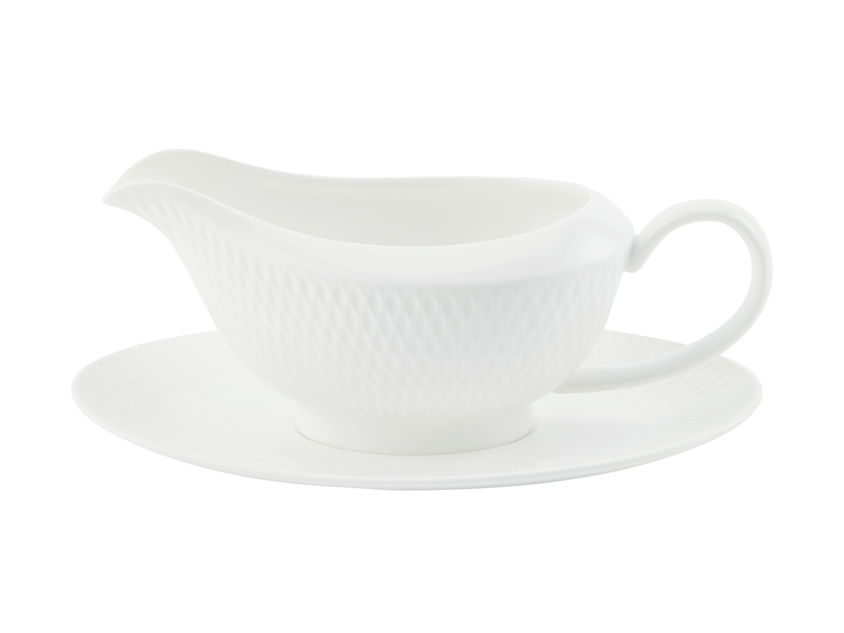 DIAMONDS GRAVY BOAT & SAUCER 480ML