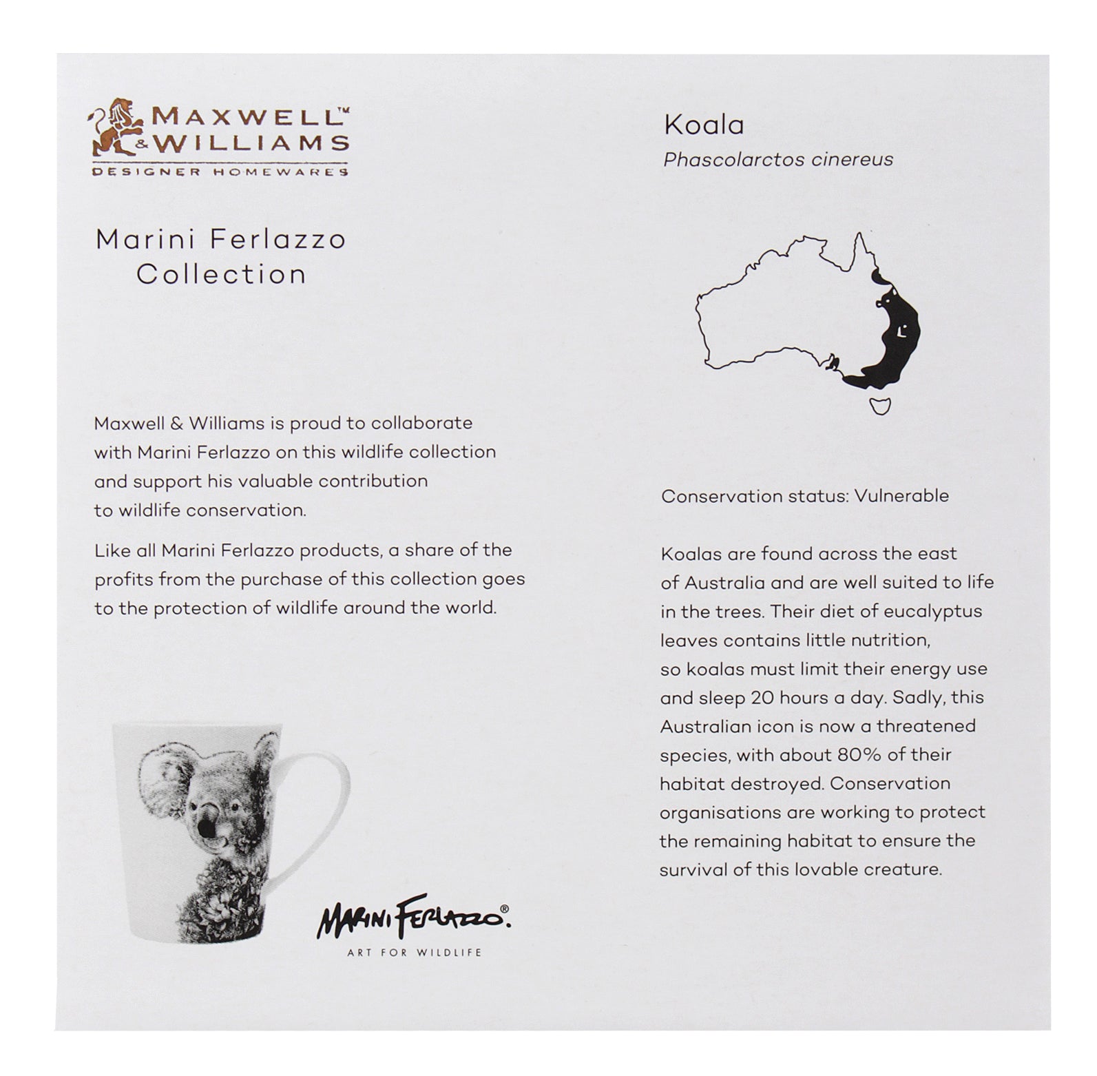 FERLAZZO KOALA MUG 450ML – Maxwell & Williams Canada