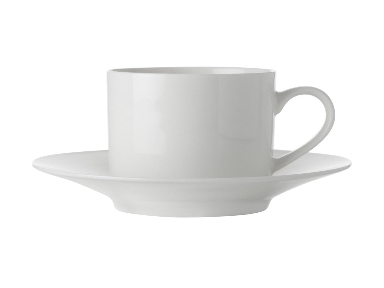 食器   cup &saucer WHITE BASICS STRAIGHT CUP & SAUCER 230ML – Maxwell & Williams Canada
