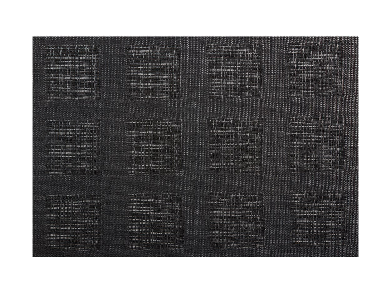PLACEMAT SQUARES BLACK