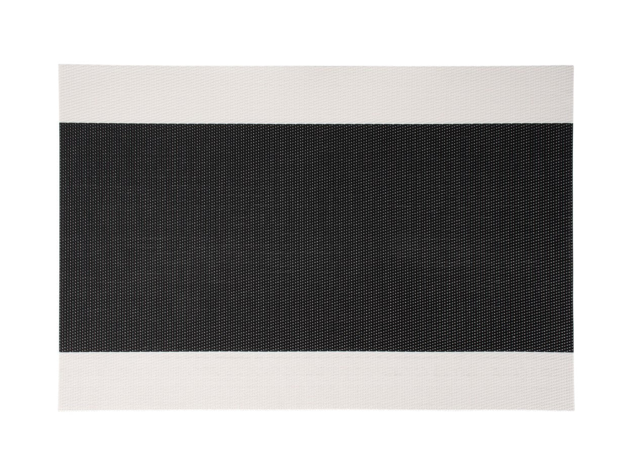 PLACEMAT WHITE BLACK