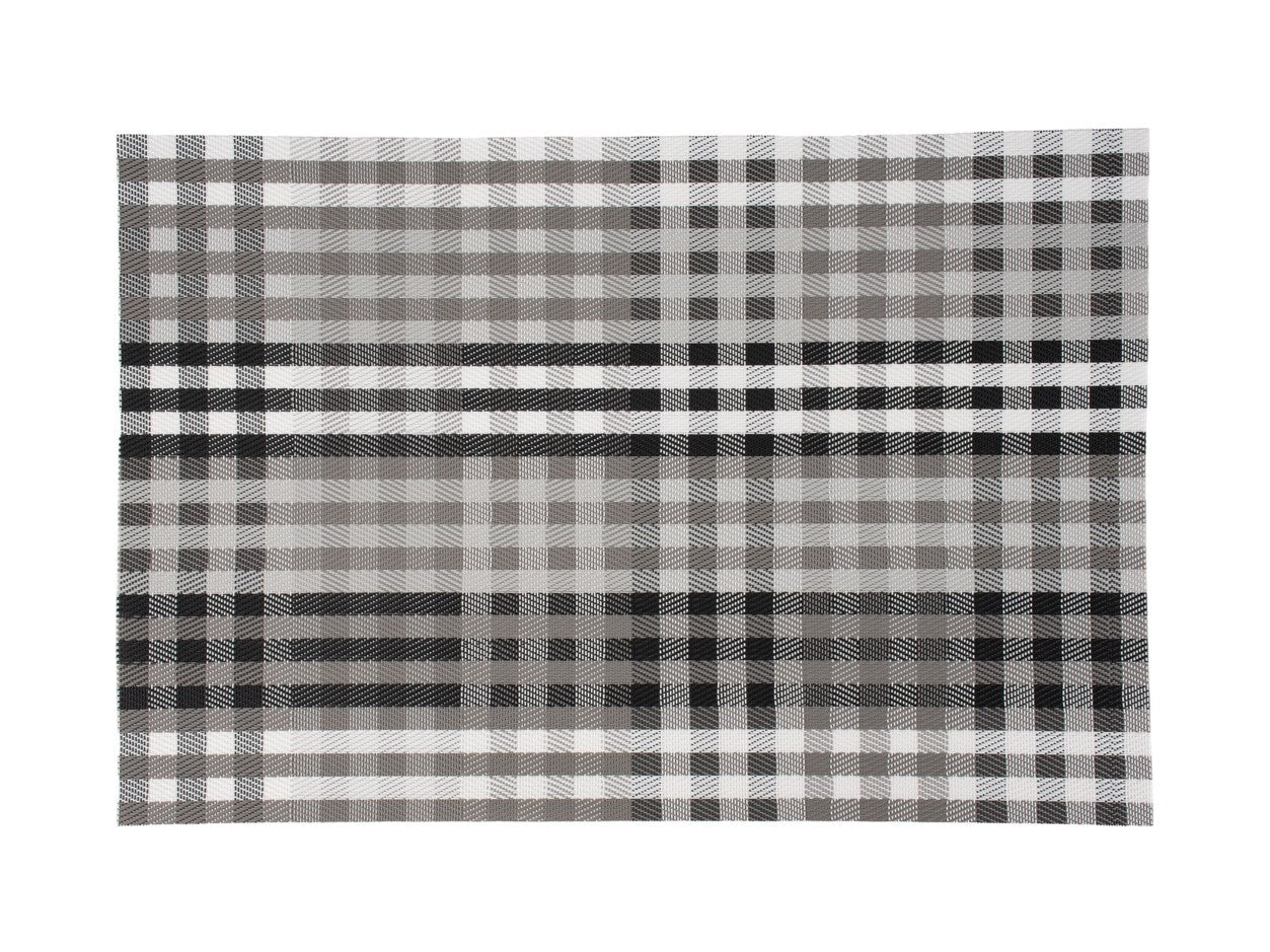 PLACEMAT GREY CHECK