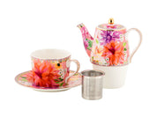 DAHLIA  PINKTEA FOR ONE WITH INFUSER 340ML