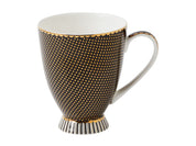 MUG FOOTED REGENCY BLK