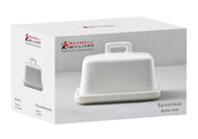EPICURIOUS WHITE BUTTER DISH