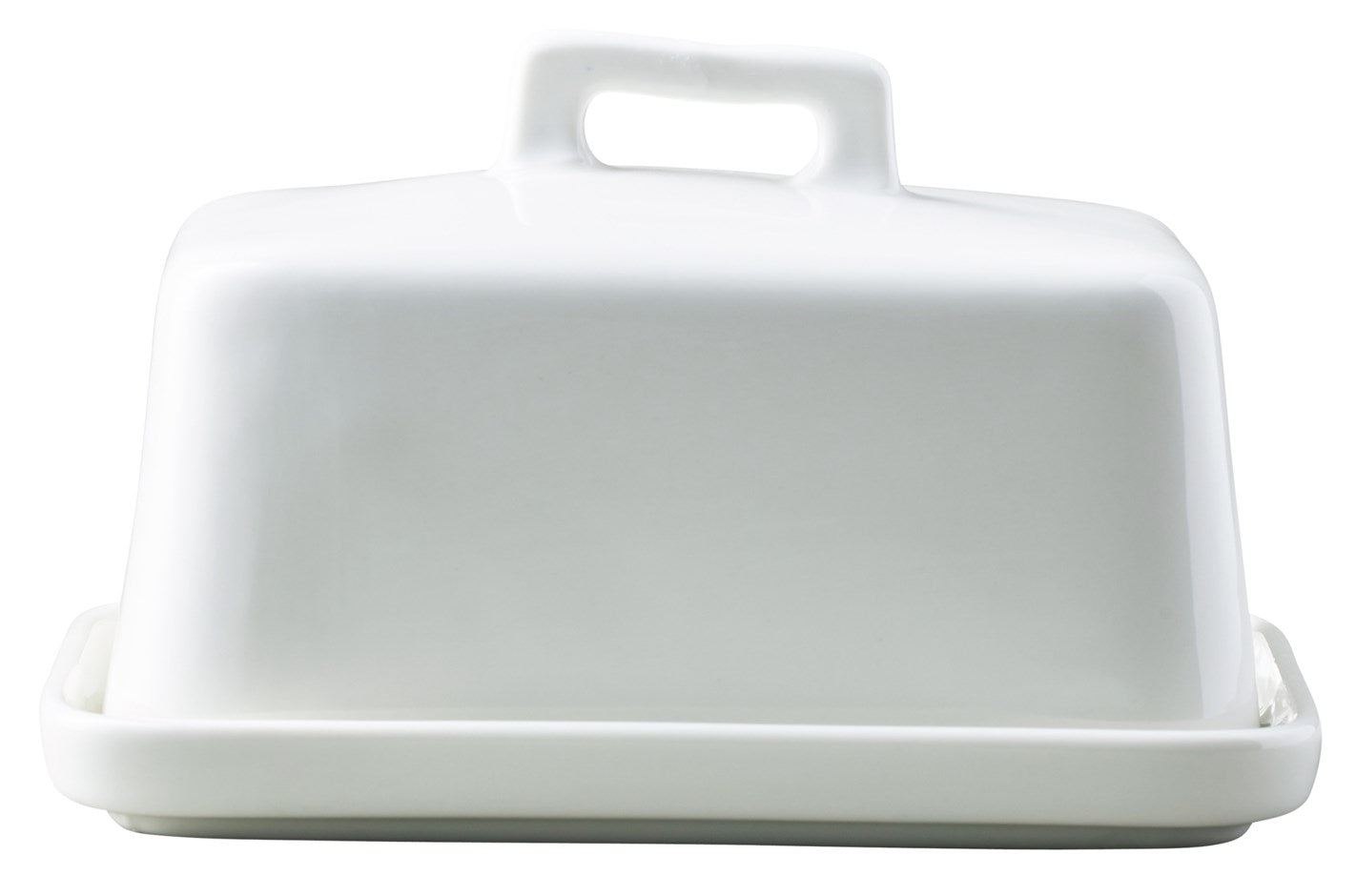 BUTTER DISH WHITE