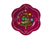 PLATE FALA RIM BURGUND