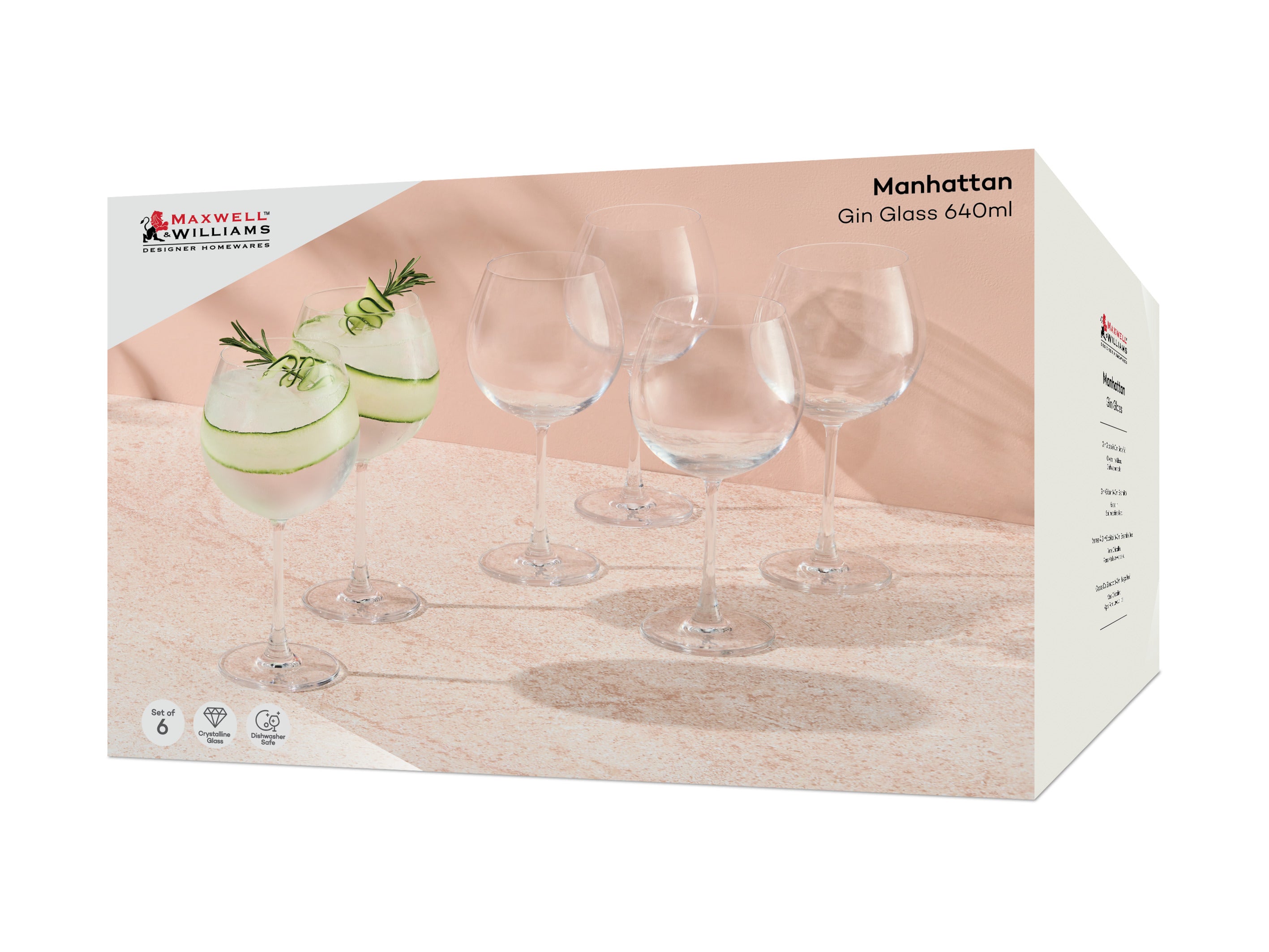 MANHATTAN GIN 640ML SET 6