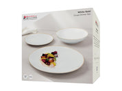 WHITE GOLD COUPE DINNER SET (12PC)