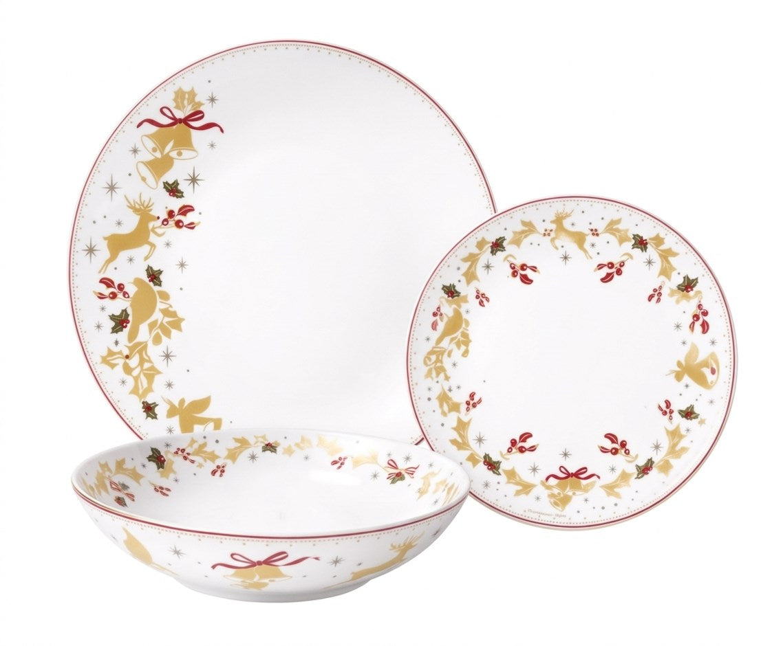 DINNER SET WXMAS 12PC 
